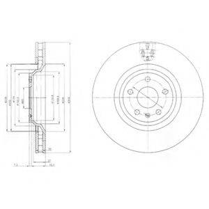 DELPHI BG9054 гальмівний диск