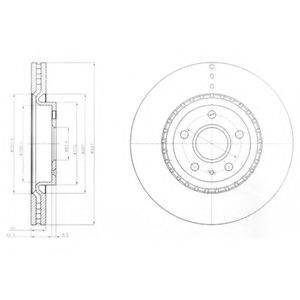 DELPHI BG9068 гальмівний диск