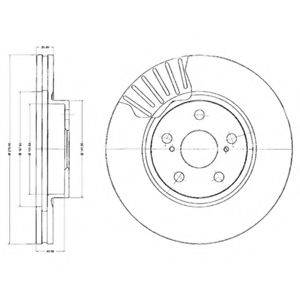 DELPHI BG2887 гальмівний диск