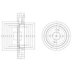 DELPHI BF516 Гальмівний барабан