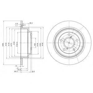 DELPHI BG2826C гальмівний диск