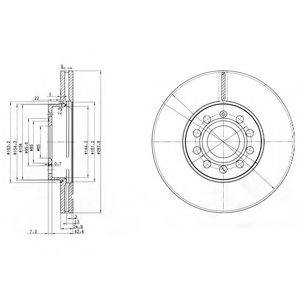 DELPHI BG3833C гальмівний диск