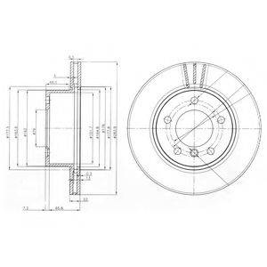 DELPHI BG3899C гальмівний диск