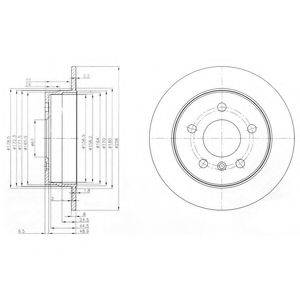 DELPHI BG3910C гальмівний диск