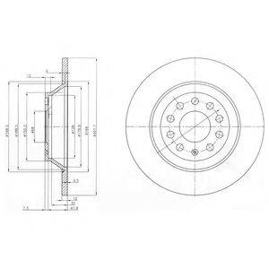 DELPHI BG3956C гальмівний диск