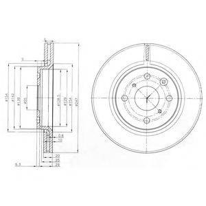 DELPHI BG3976C гальмівний диск