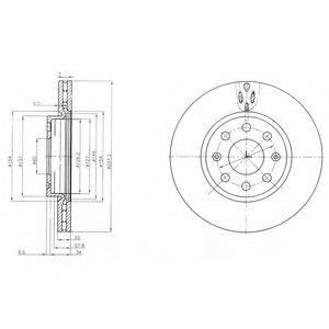 DELPHI BG4004C гальмівний диск