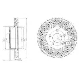 DELPHI BG4142C гальмівний диск