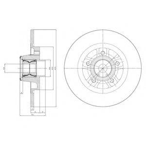 DELPHI BG9113RSC гальмівний диск