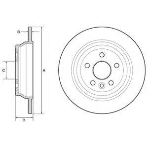 DELPHI BG4656C гальмівний диск