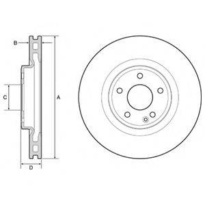 DELPHI BG4659C гальмівний диск