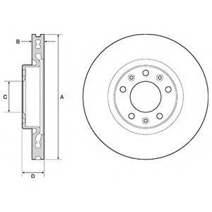 DELPHI BG4669C гальмівний диск