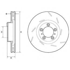 DELPHI BG9127C гальмівний диск