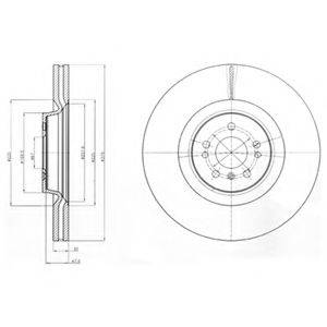 DELPHI BG9060C гальмівний диск