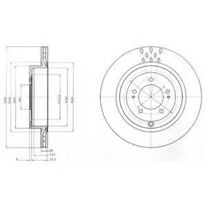 DELPHI BG4204C гальмівний диск