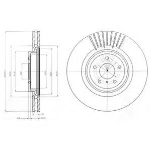 DELPHI BG9073C гальмівний диск