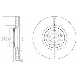 DELPHI BG4185C гальмівний диск