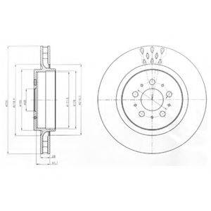 DELPHI BG4306C гальмівний диск