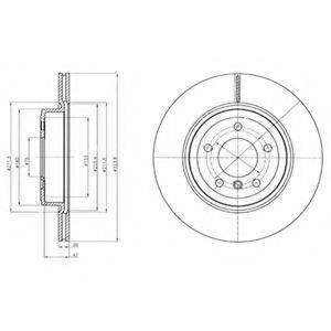 DELPHI BG4325C гальмівний диск