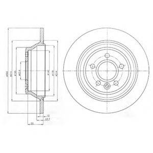 DELPHI BG4238C гальмівний диск