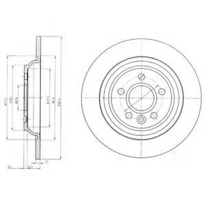 DELPHI BG4239C гальмівний диск