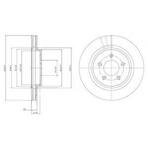 DELPHI BG4240C гальмівний диск