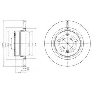 DELPHI BG4293C гальмівний диск