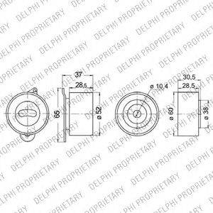 DELPHI KDB244 Комплект ременя ГРМ