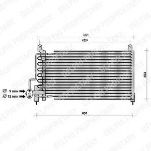 DELPHI TSP0225049 Конденсатор, кондиціонер