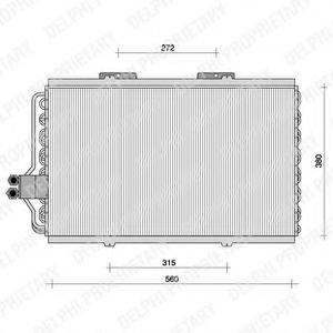 DELPHI TSP0225062 Конденсатор, кондиціонер