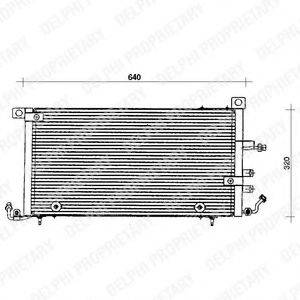 DELPHI TSP0225071 Конденсатор, кондиціонер