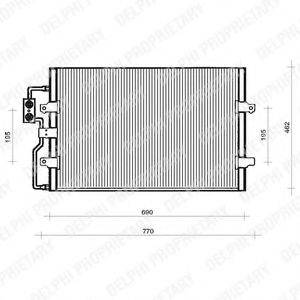 DELPHI TSP0225110 Конденсатор, кондиціонер