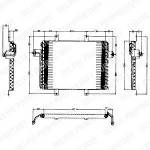 DELPHI TSP0225138 Конденсатор, кондиціонер