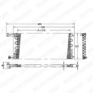 DELPHI TSP0225164 Конденсатор, кондиціонер