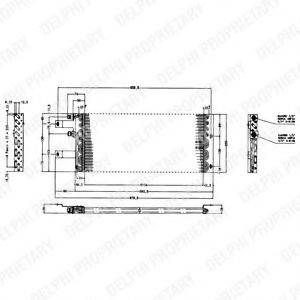 DELPHI TSP0225165 Конденсатор, кондиціонер