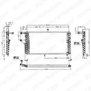 DELPHI TSP0225174 Конденсатор, кондиціонер