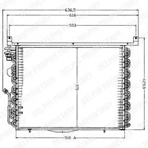 DELPHI TSP0225192 Конденсатор, кондиціонер