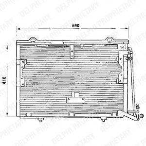 DELPHI TSP0225193 Конденсатор, кондиціонер