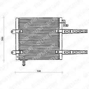 DELPHI TSP0225205 Конденсатор, кондиціонер