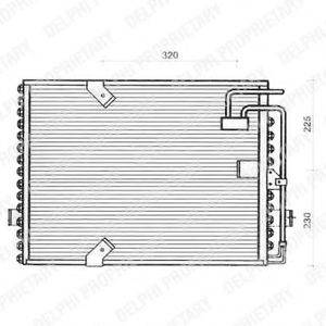 DELPHI TSP0225239 Конденсатор, кондиціонер