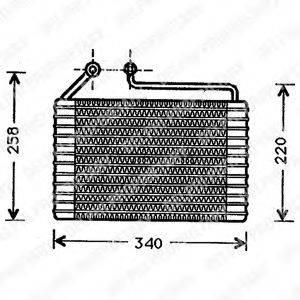 DELPHI TSP0525045 Випарник, кондиціонер