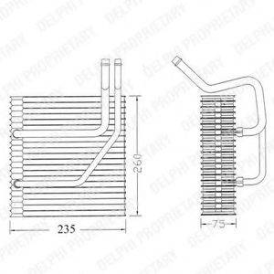 DELPHI TSP0525161 Випарник, кондиціонер