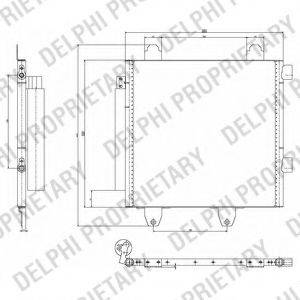 DELPHI TSP0225643 Конденсатор, кондиціонер