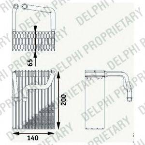 DELPHI TSP0525189 Випарник, кондиціонер