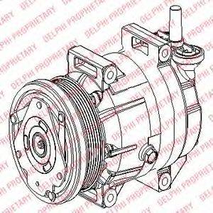 DELPHI TSP0155953 Компресор, кондиціонер