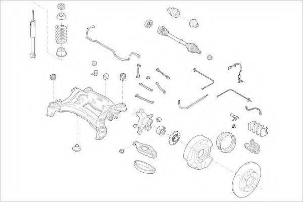 DELPHI MERC08384R Підвіска колеса