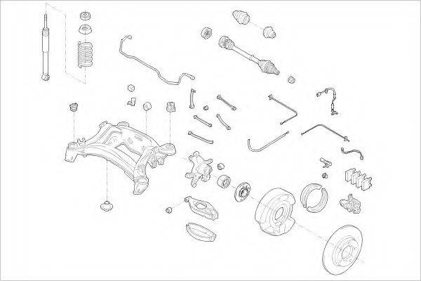 DELPHI MERC08382R Підвіска колеса