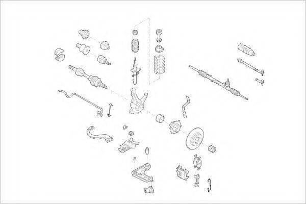 DELPHI FORD01081F Підвіска колеса