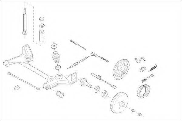 DELPHI OPEL16640R Підвіска колеса