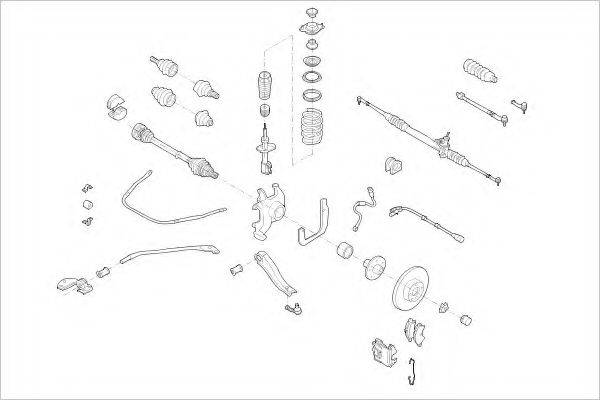 DELPHI OPEL03876F Підвіска колеса